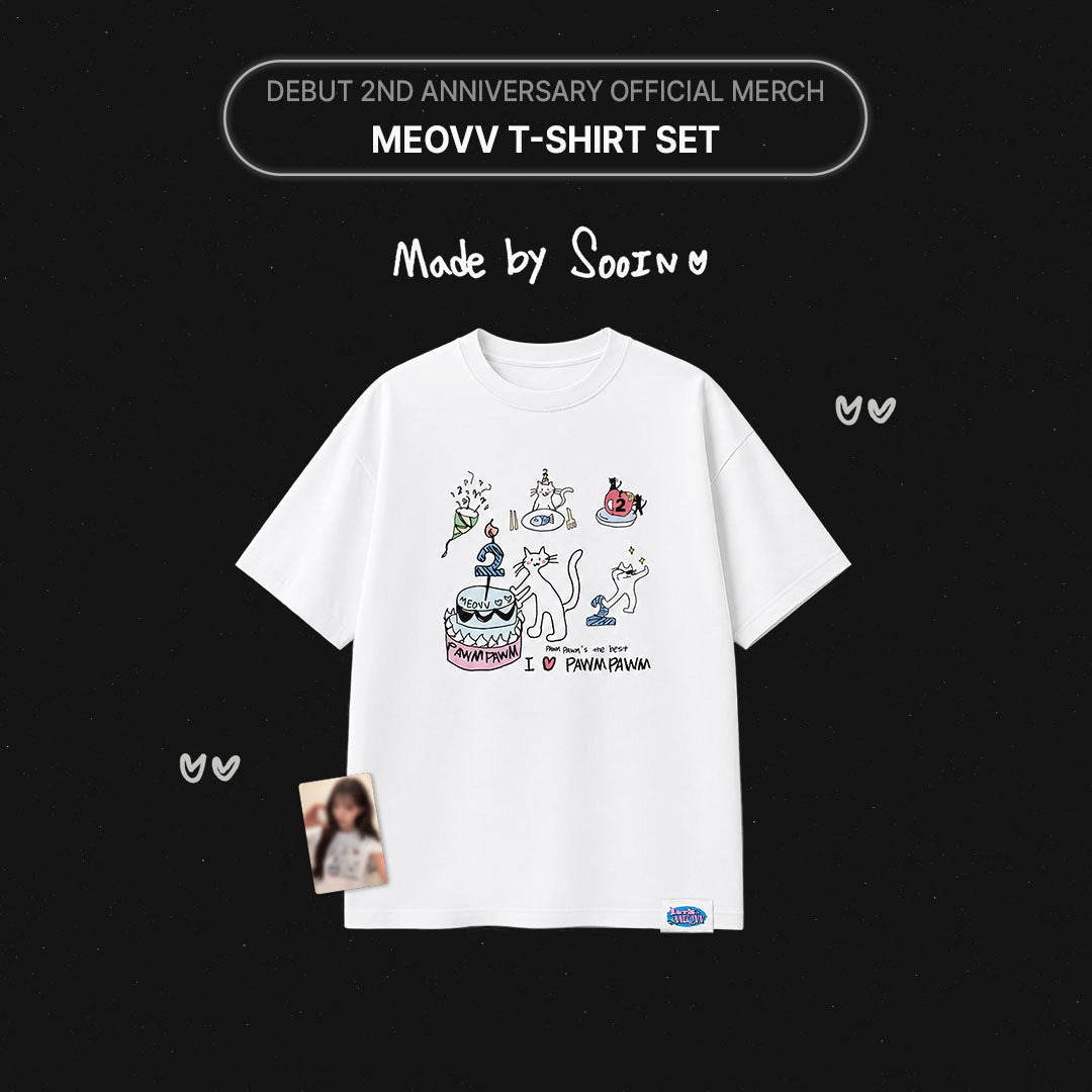 MEOVV T-SHIRT SET DEBUT 2nd Anniversary Official MD