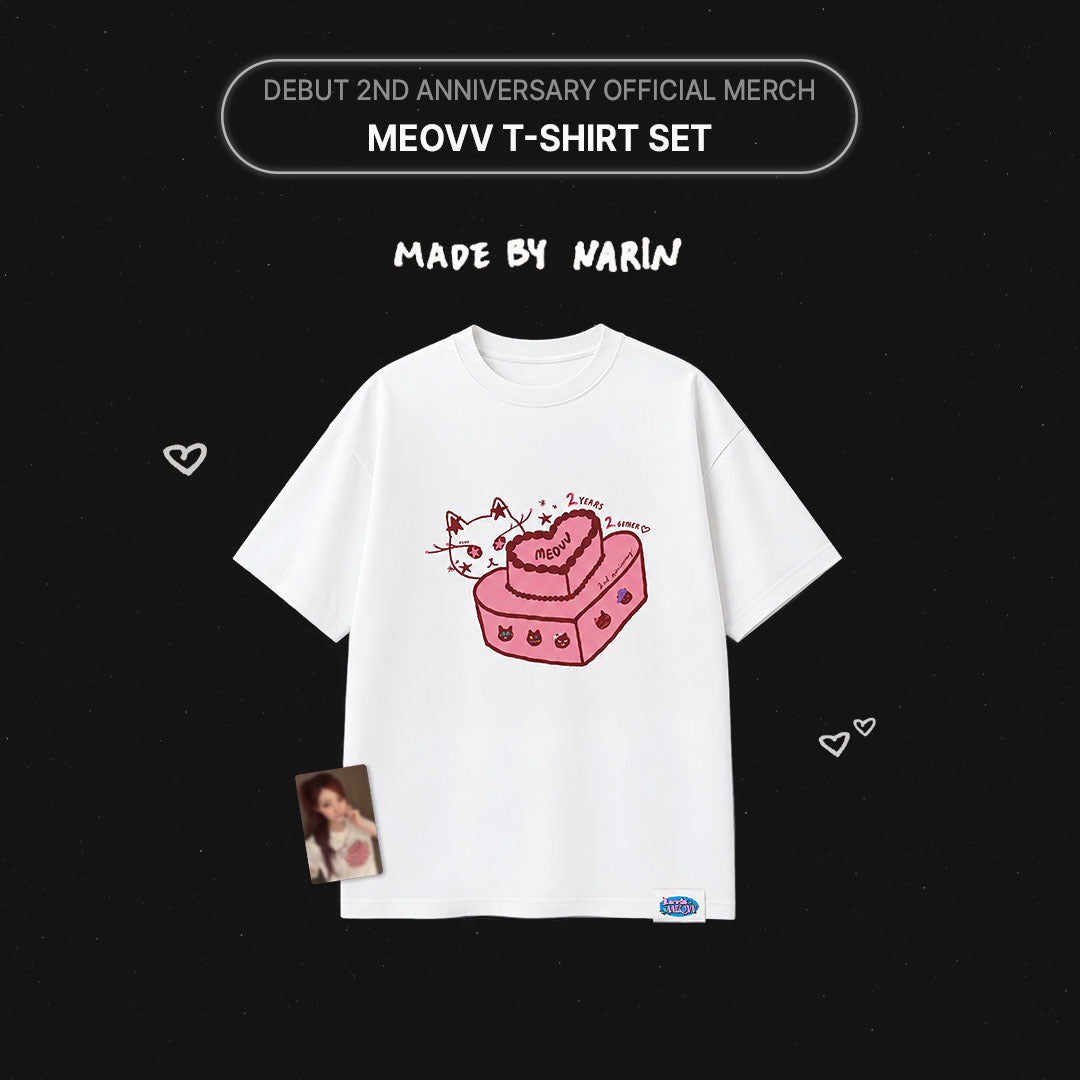 MEOVV T-SHIRT SET DEBUT 2nd Anniversary Official MD