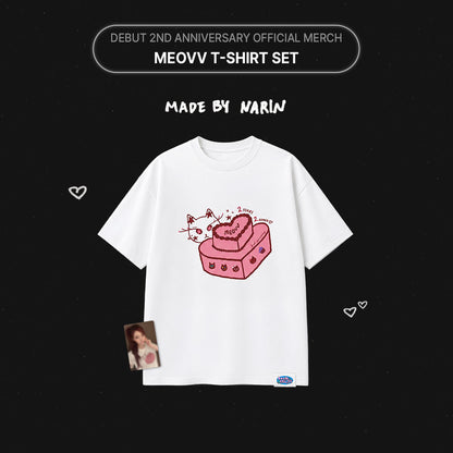 MEOVV T-SHIRT SET DEBUT 2nd Anniversary Official MD