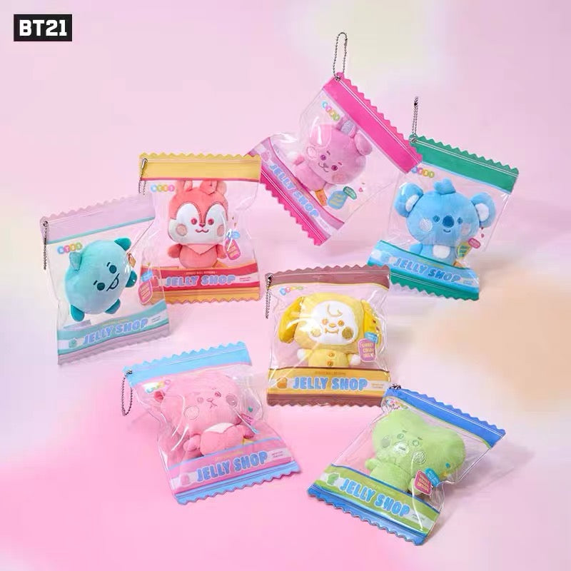 BT21 Official JELLY SHOP Stress Ball Keyring