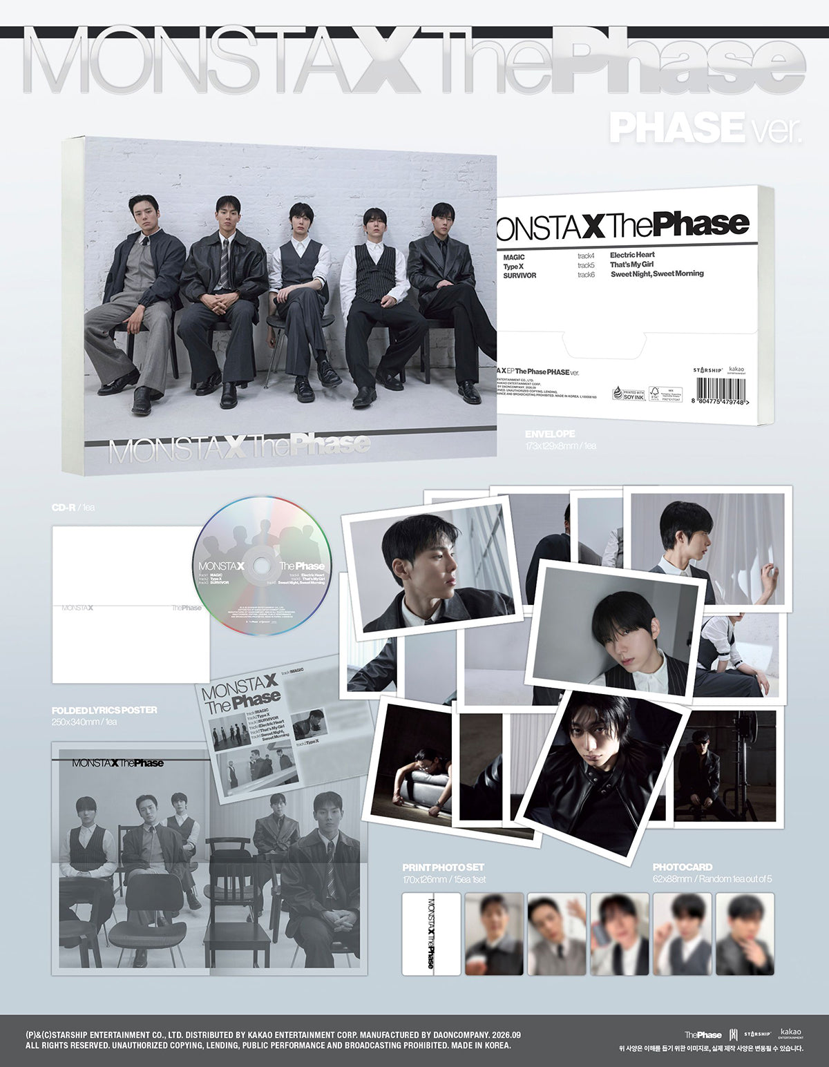 MONSTA X - THE PHASE EP Album