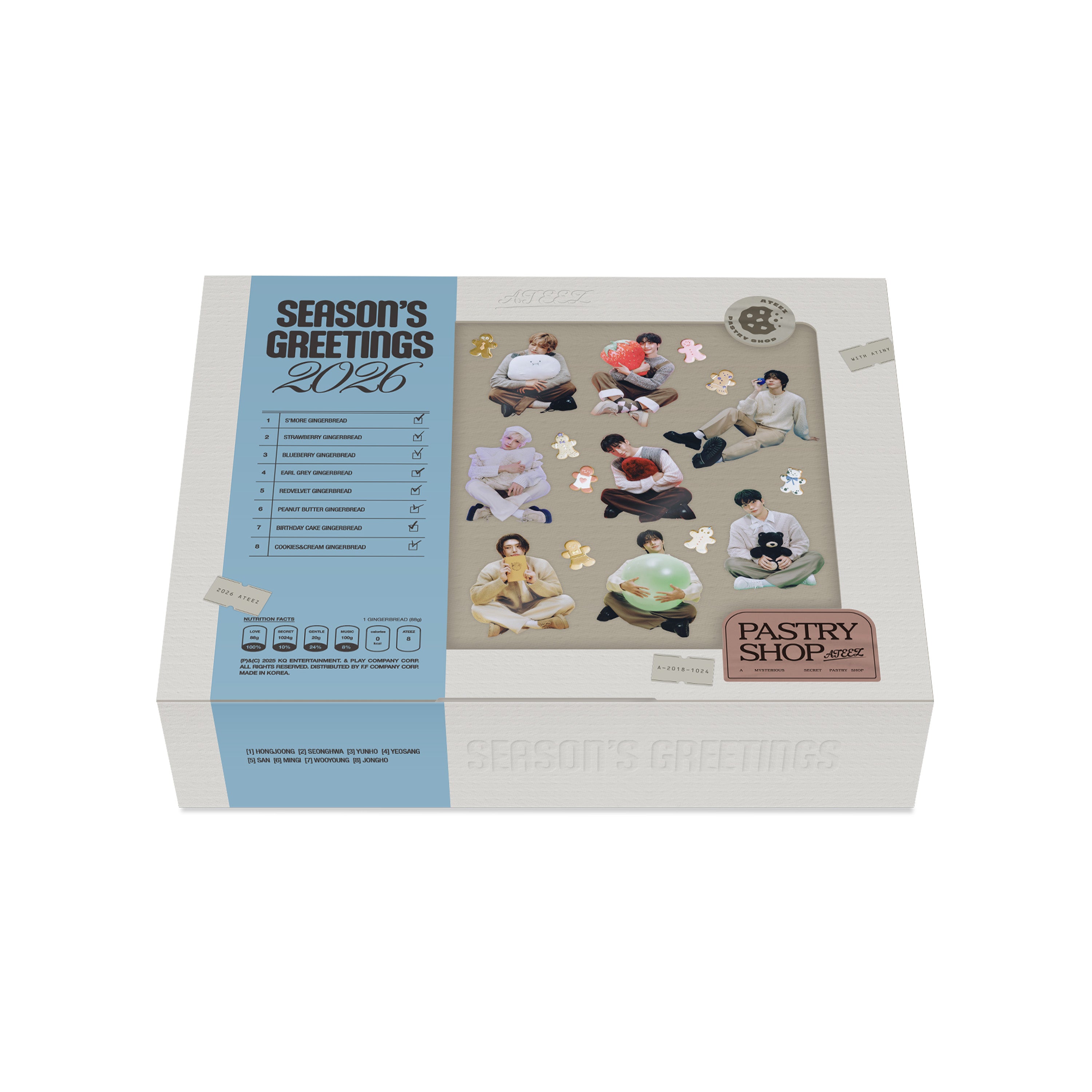 ATEEZ - PASTRY SHOP Official 2026 Season's Greetings + POB – K-STAR