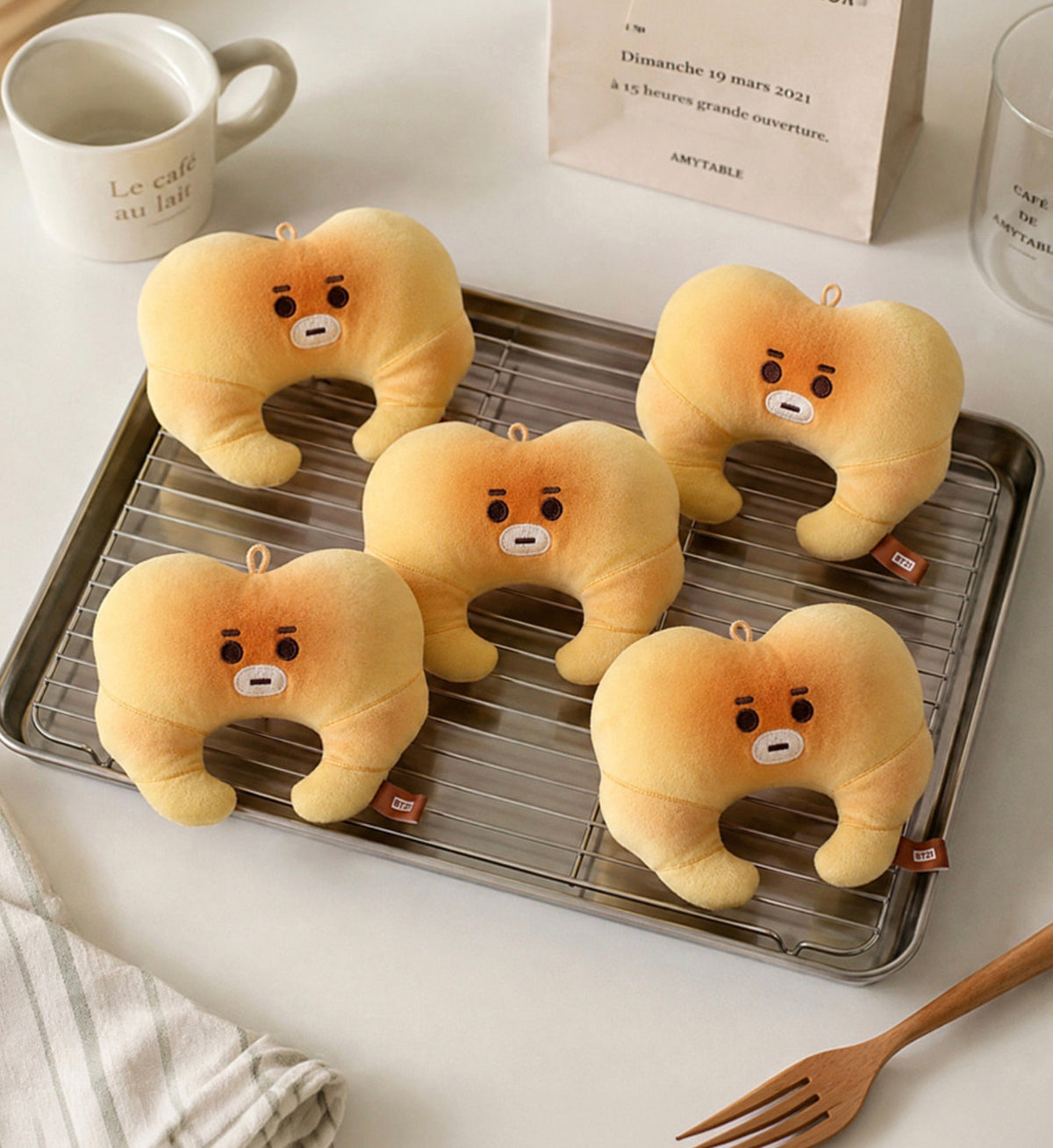BT21 Official BAKERY Face Doll Keyring