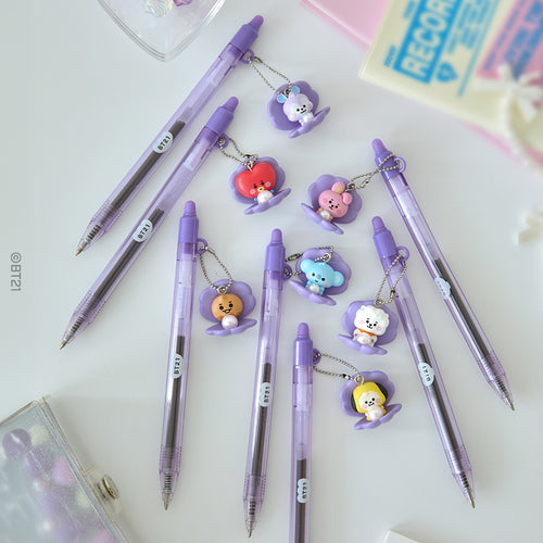 BT21 BABY JAPAN Official PEARL Purple Ballpoint Pen