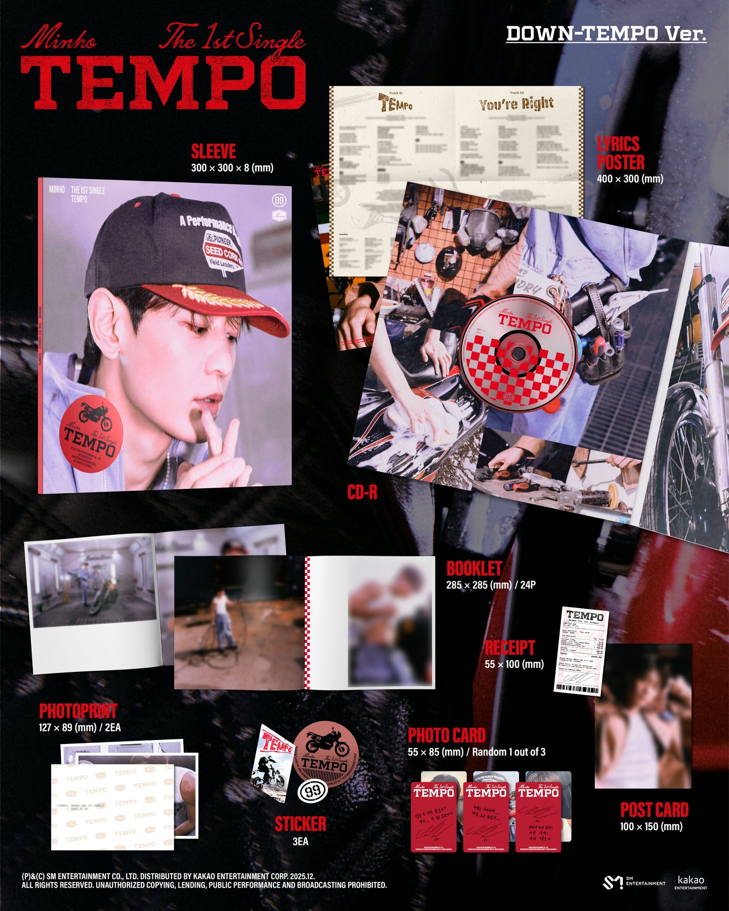 SHINee MINHO - TEMPO 1st Single Album