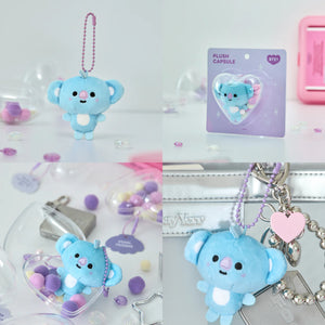 BT21 BABY JAPAN Official PEARL Plush Heart Case Keyring