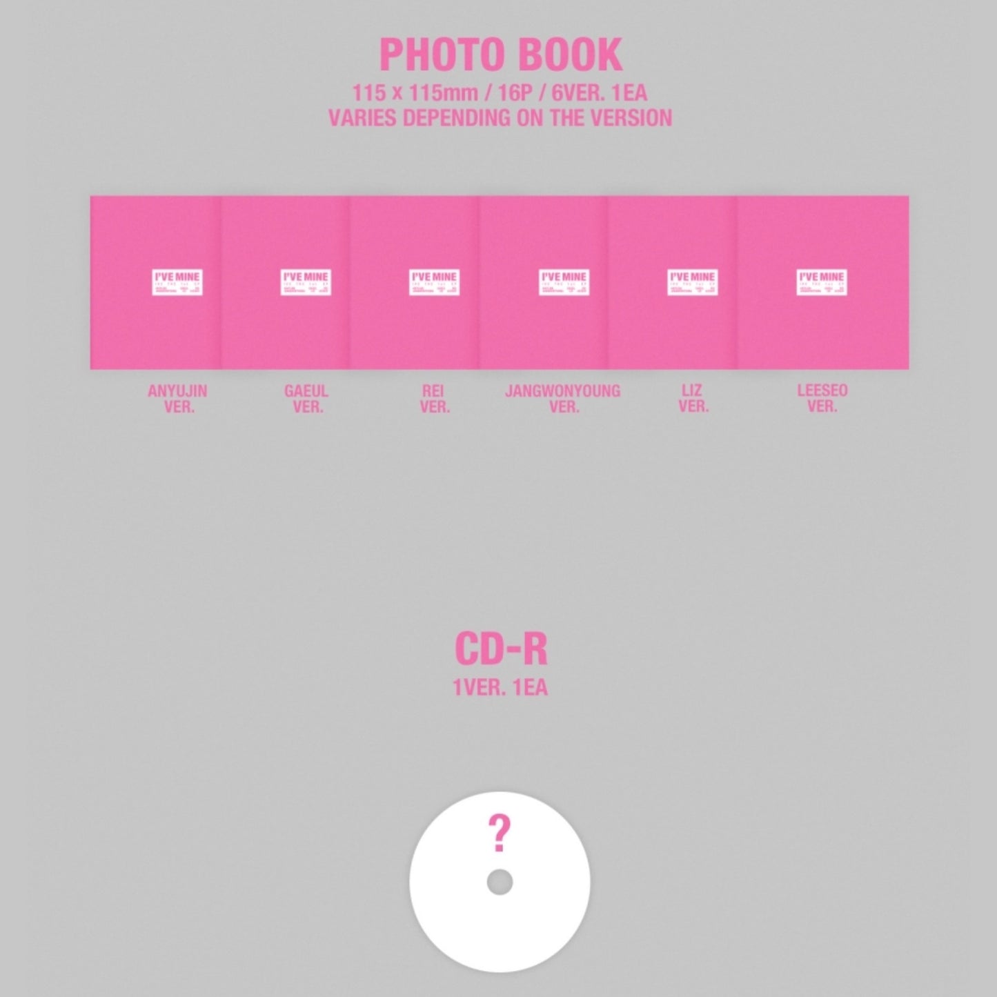 IVE - I'VE MINE The 1st EP Album Digipack Ver