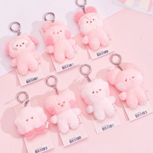 BT21 x SANFU Official Love Poem Plush Keyring Pink Edition