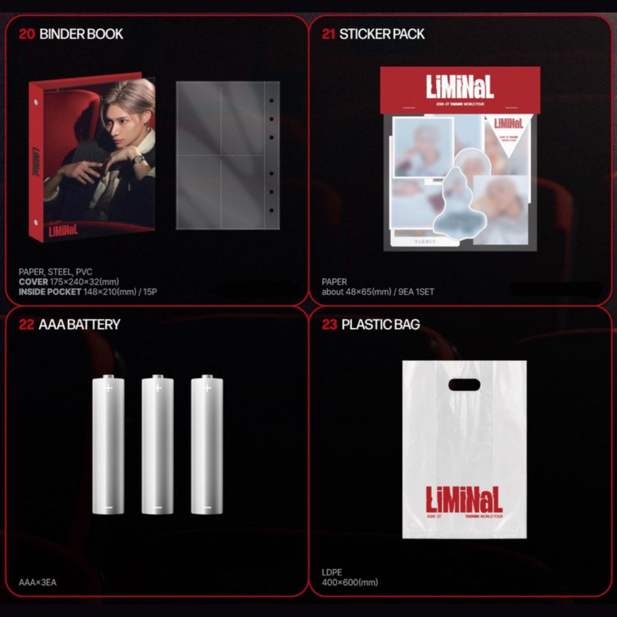 TAEMIN World Tour LIMINAL Official MD