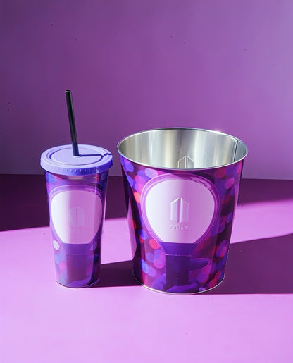 BTS x CGV - FOREVER WE ARE YOUNG ARMY Tin Bucket & Cold Cup