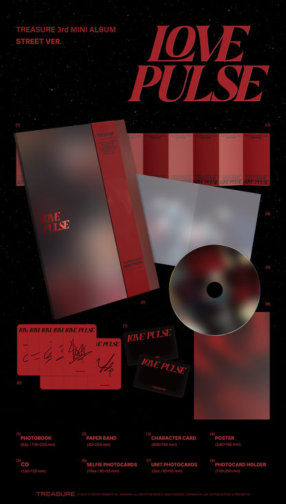 TREASURE - LOVE PULSE 3rd Mini Album