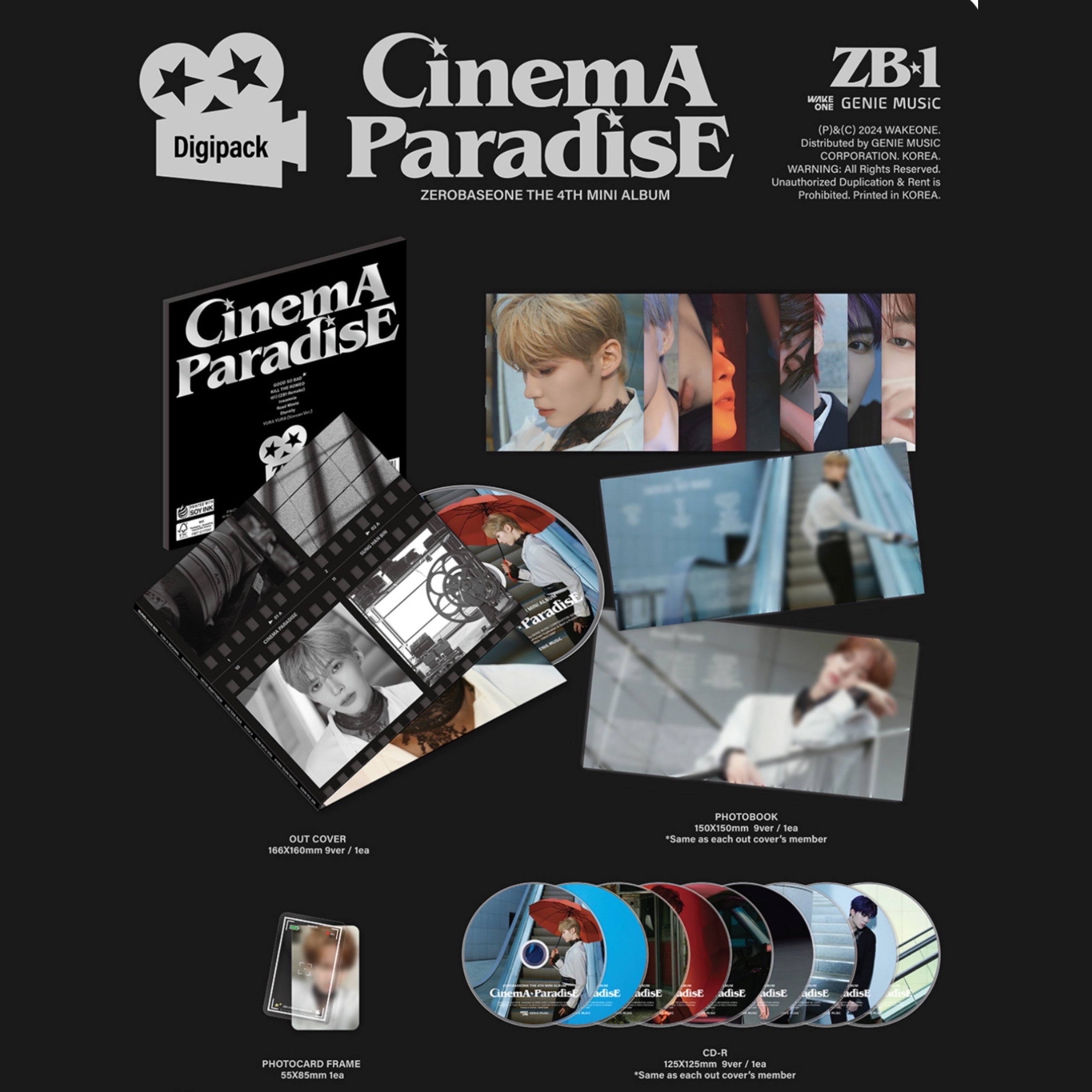ZEROBASEONE ZB1 - Cinema Paradise Digipack Version ( You Can
