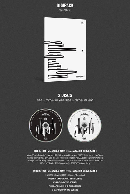 I-DLE 2026 World Tour SYNCOPATION In Seoul DVD