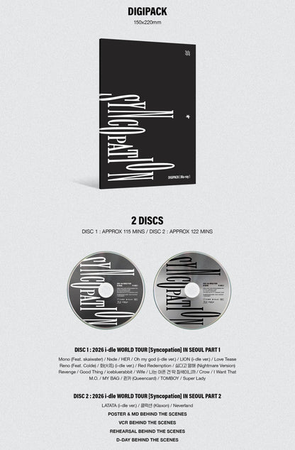 I-DLE 2026 World Tour SYNCOPATION In Seoul BLU-RAY