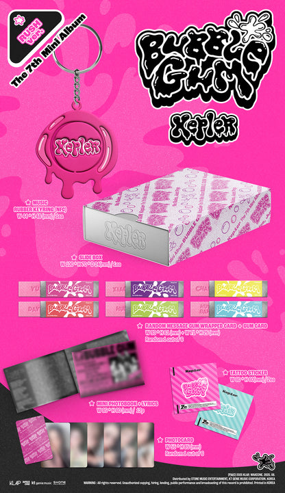 KEP1ER - BUBBLE GUM 7th Mini Album RUSH Ver