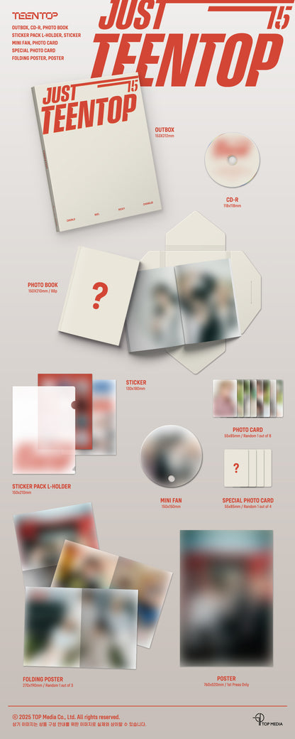 TEEN TOP - JUST 15 JUST TEEN TOP Sleeve Ver