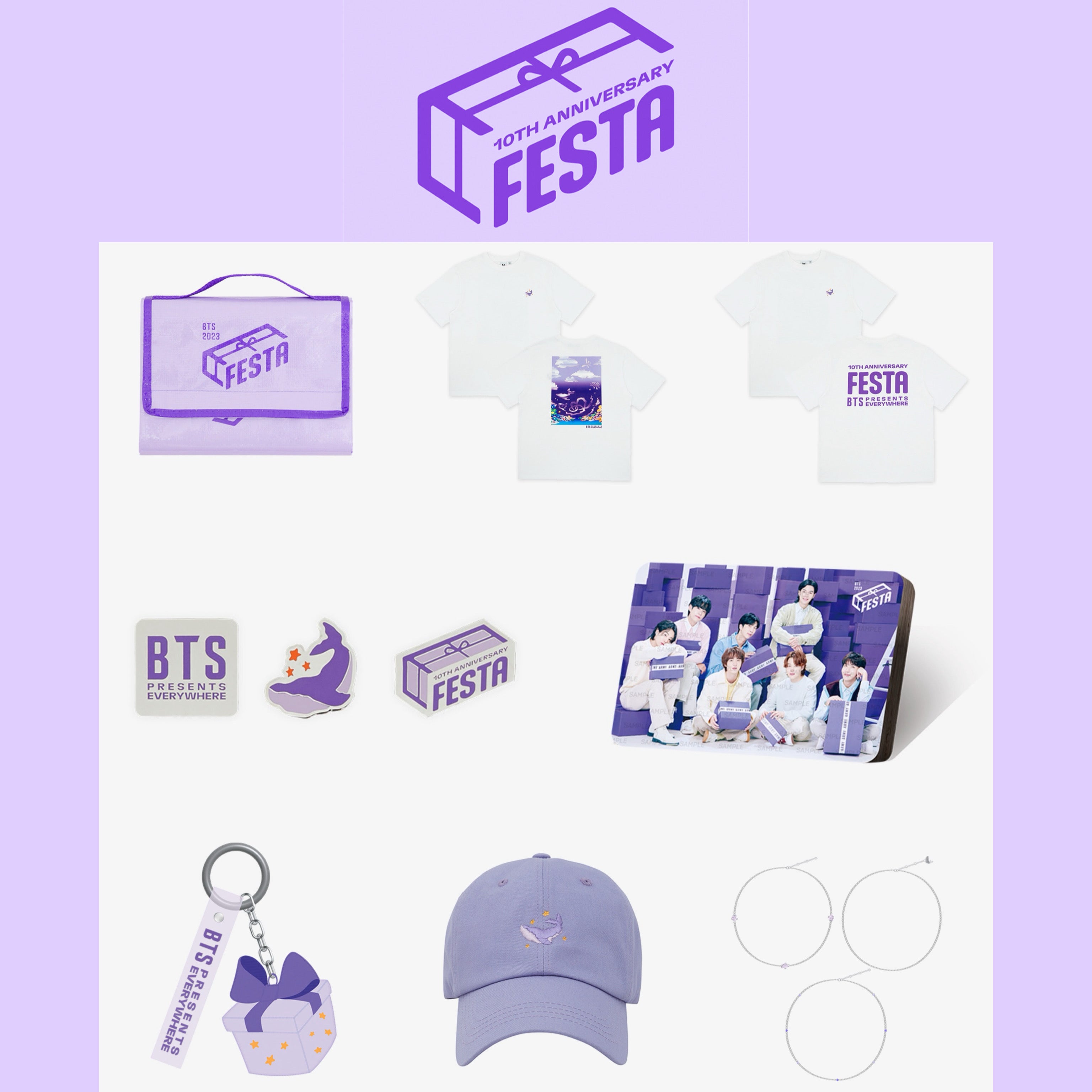 BTS ファンクラブ限定etc.....グッズセット BTS 10th Anniversary FESTA Official MD – K-STAR