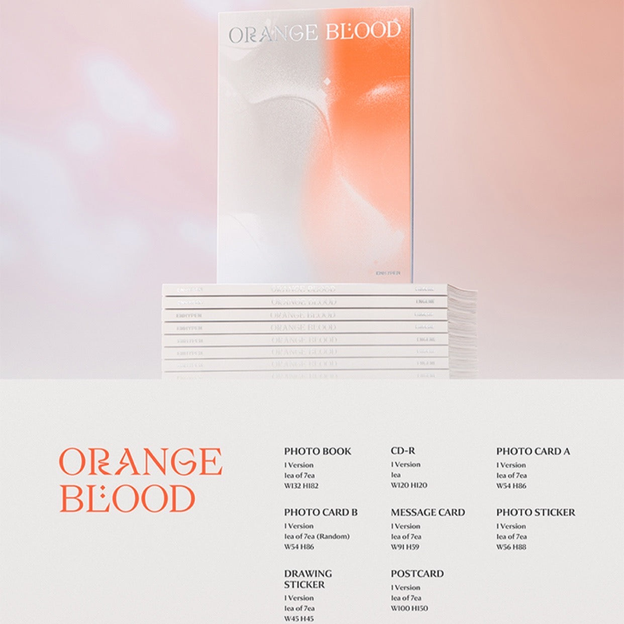 ENHYPEN - ORANGE BLOOD Engene Ver. (You Can Choose Version)
