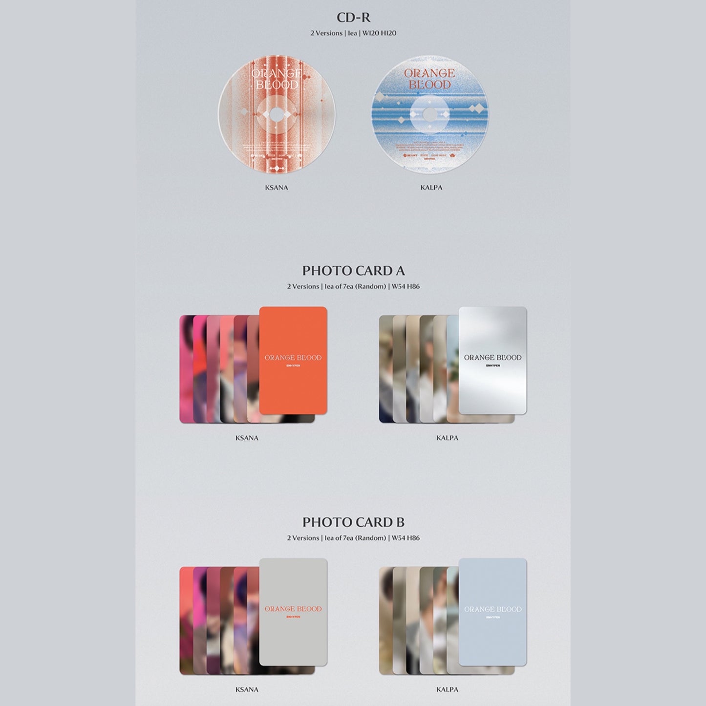ENHYPEN - ORANGE BLOOD 5th Mini Album (You Can Choose Version)