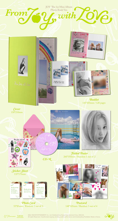JOY - FROM JOY, WITH LOVE 1st Mini Album PHOTOBOOK Ver