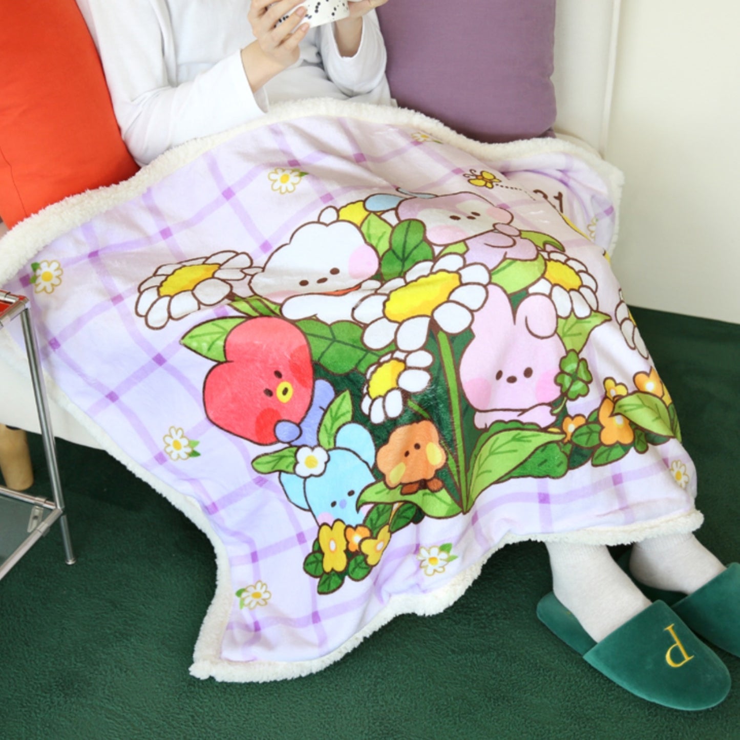 BT21 Minini Official Blanket Flower Ver