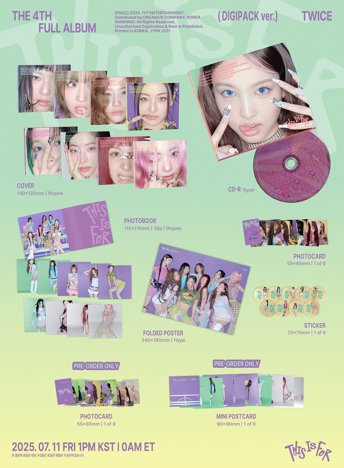TWICE - THIS IS FOR 4th Album Digipack Ver