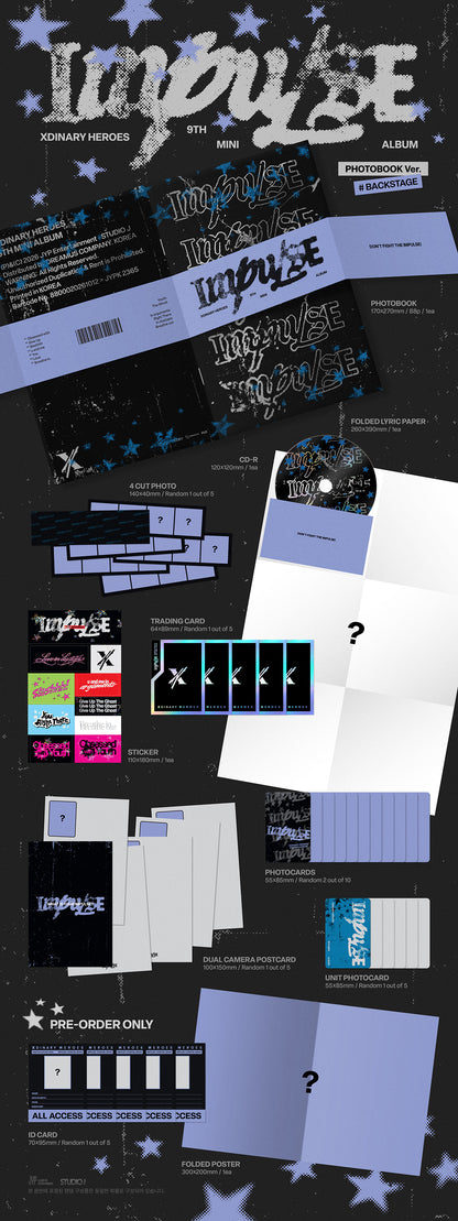 XDINARY HEROES - IMPULSE 9th Mini Album PHOTOBOOK Ver