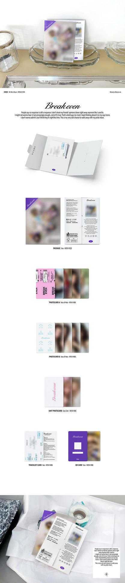ILLIT BREAK EVEN 5th Mini Album WEVERSE Ver