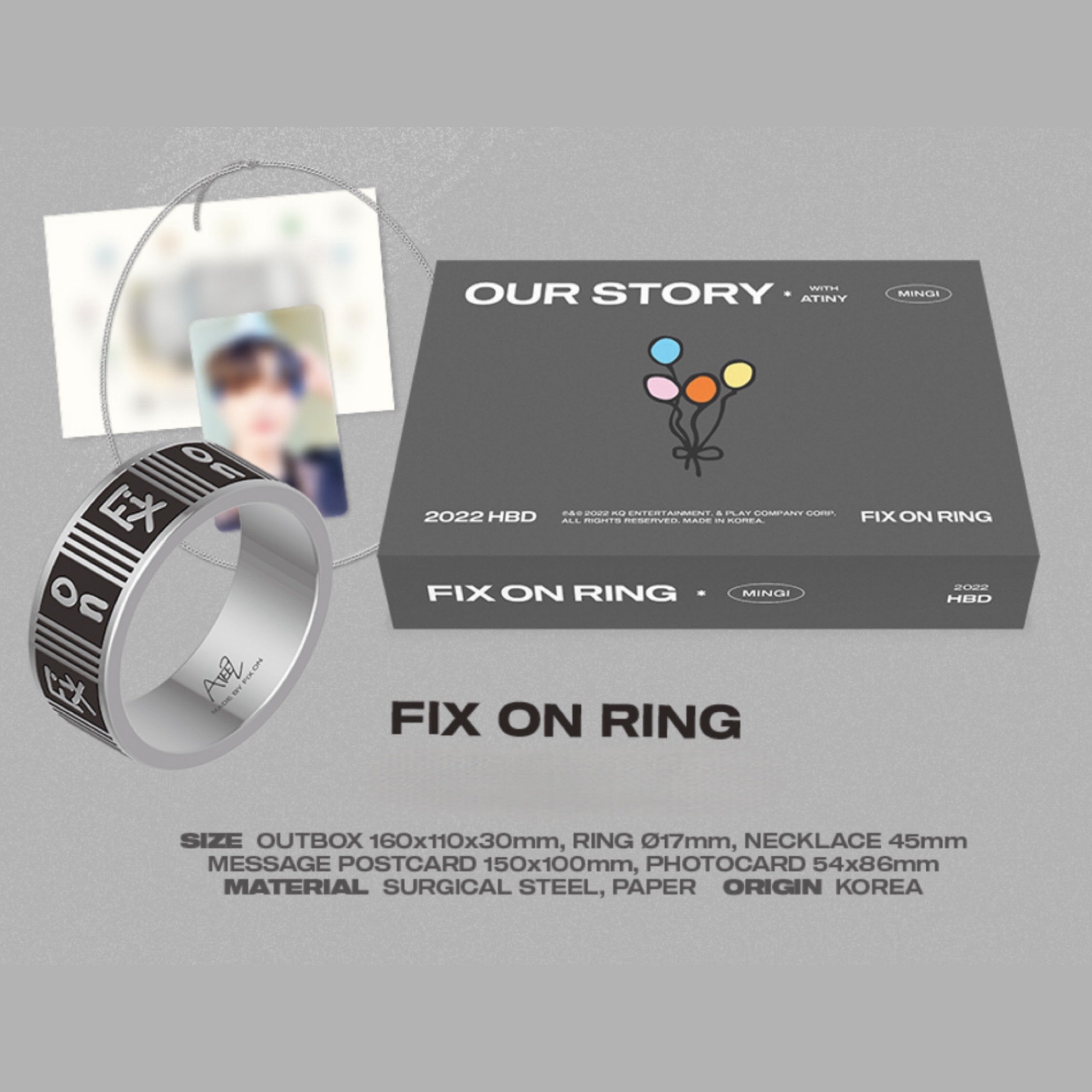 ATEEZ MINGI - FIX ON HBD POP-UP Official MD (Pre-Order NOVEMBER