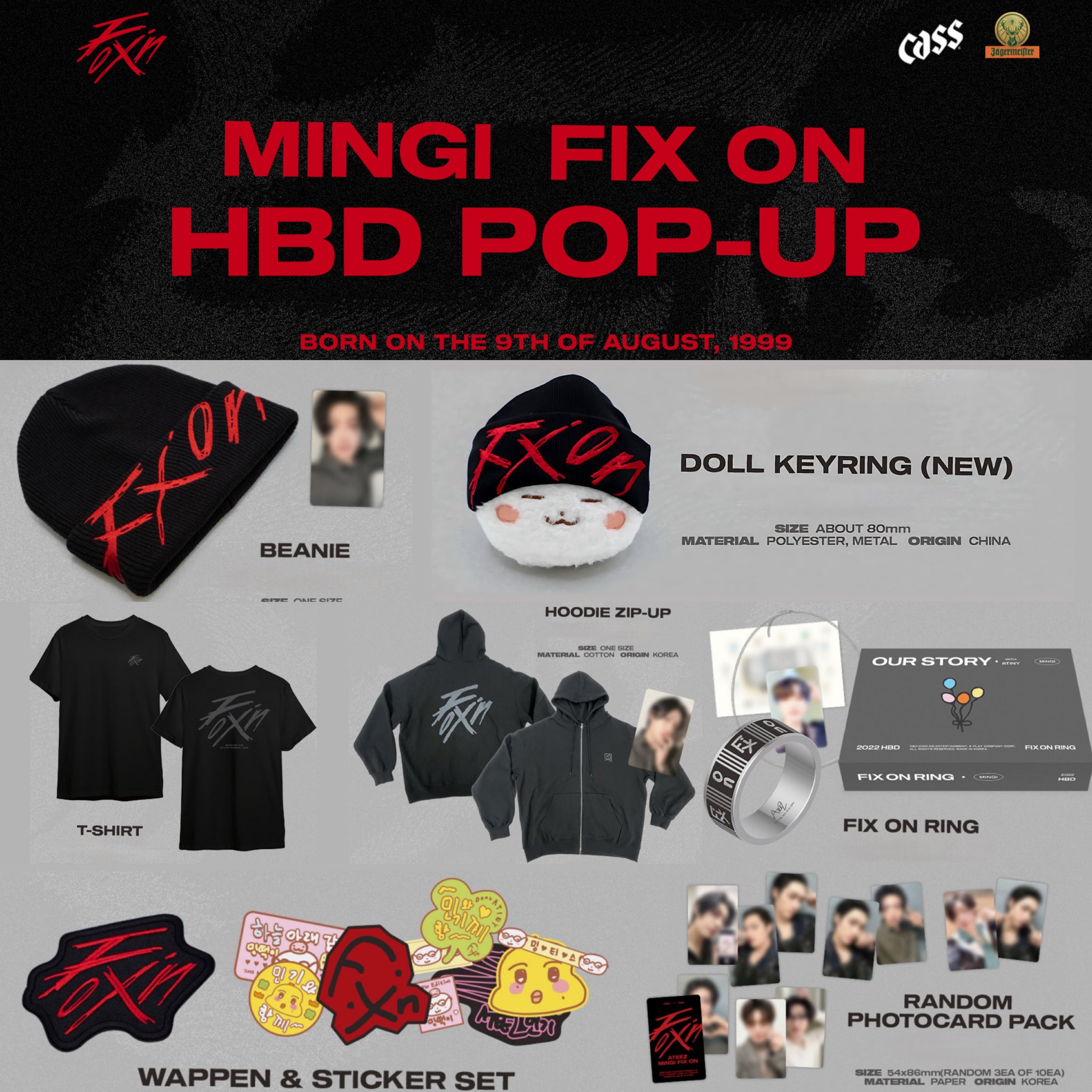 ATEEZ ミンギ MD ATEEZ MINGI - FIX ON:ALT ACC PACK [ ATEEZ 2025 BIRTHDAY MD ]