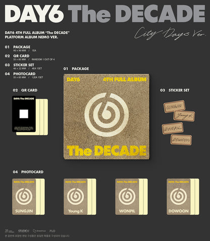 DAY6 - THE DECADE 4th Full Album PLATFORM NEMO Ver