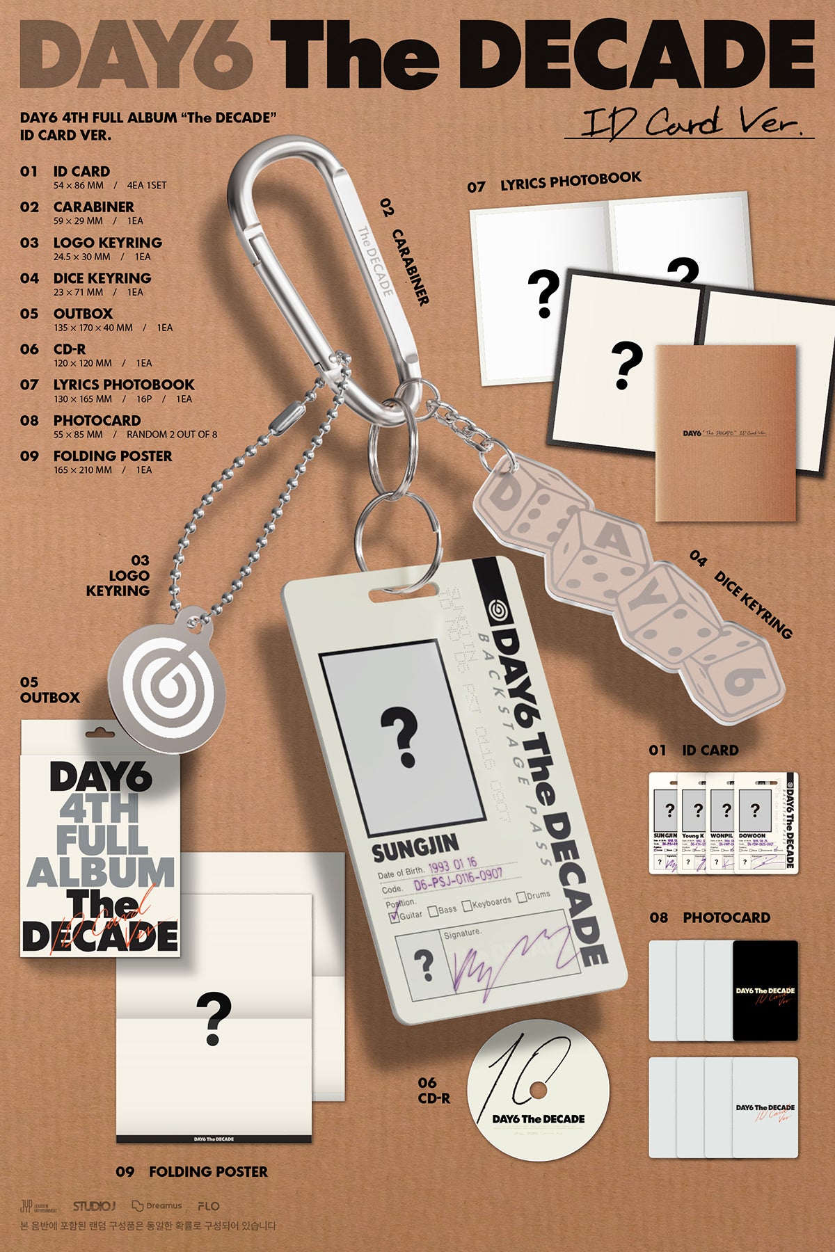 DAY6 - THE DECADE 4th Full Album ID CARD Ver