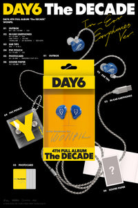 DAY6 - THE DECADE 4th Full Album IN-EAR EARPHONES Ver