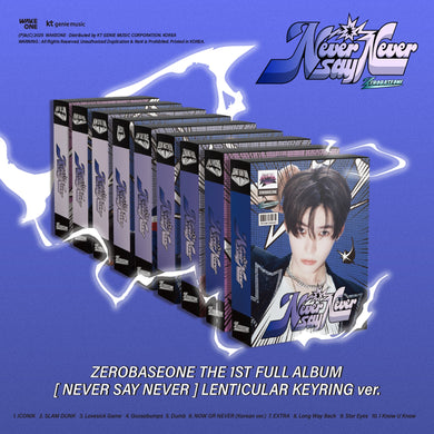 ZEROBASEONE ZB1 - NEVER SAY NEVER Lenticular Keyring Ver
