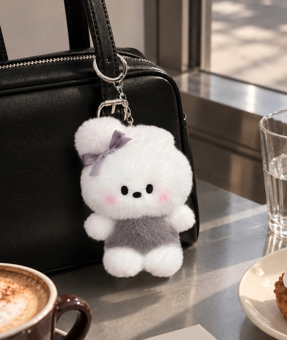 BT21 Official MONOTONE Doll Keyring