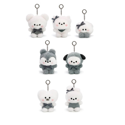 BT21 Official MONOTONE Doll Keyring