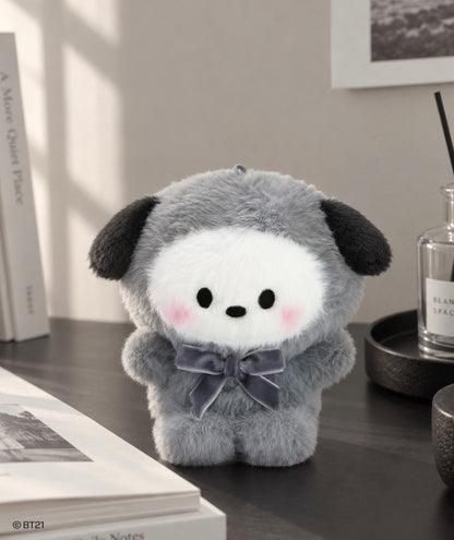 BT21 Official MONOTONE Doll Keyring