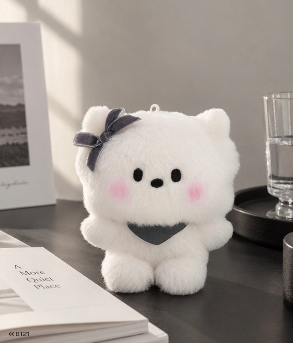 BT21 Official MONOTONE Doll Keyring