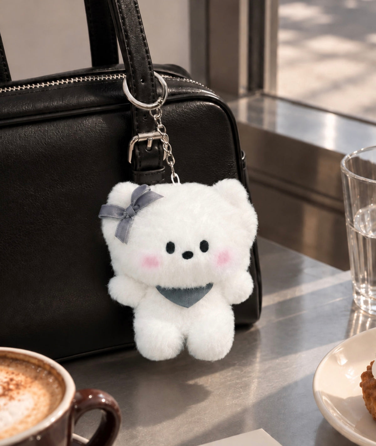 BT21 Official MONOTONE Doll Keyring