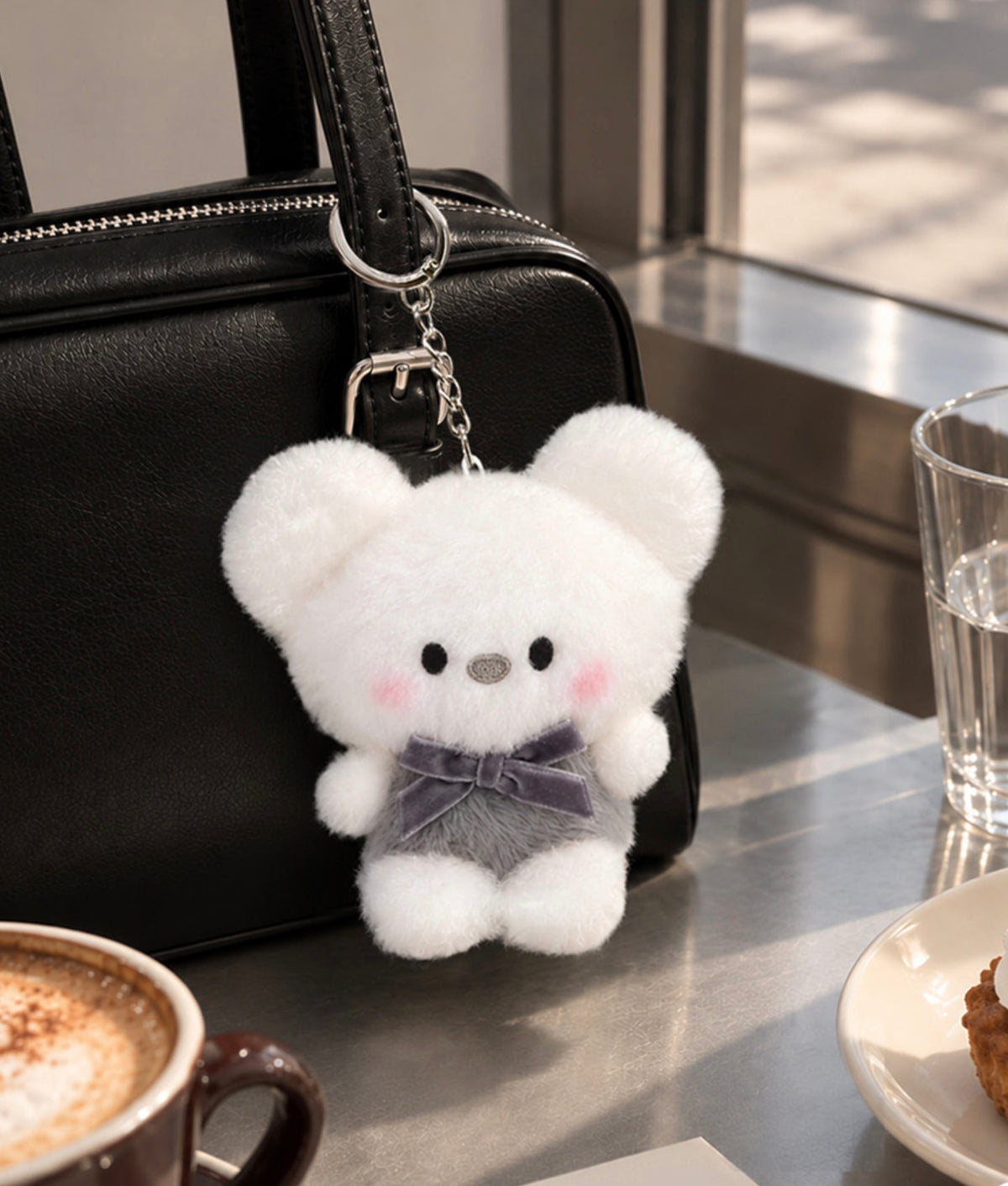 BT21 Official MONOTONE Doll Keyring