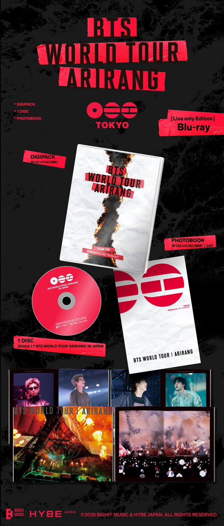 BTS☆ユニバ ラキドロ BUSAN Special ARIRANG JAPAN BTS World Tour ARIRANG IN JAPAN Live only Edition Blu-Ray (Pre