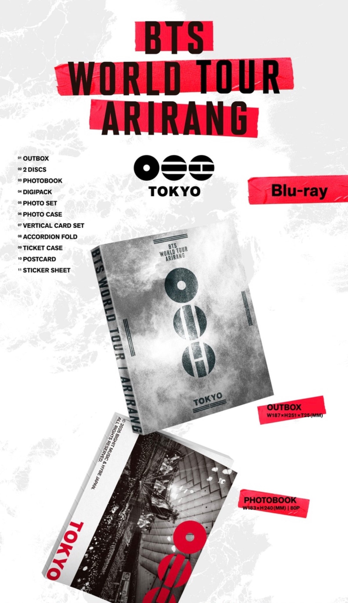 BTS World Tour ARIRANG IN JAPAN Blu-Ray (Pre Order JANUARY 2027)