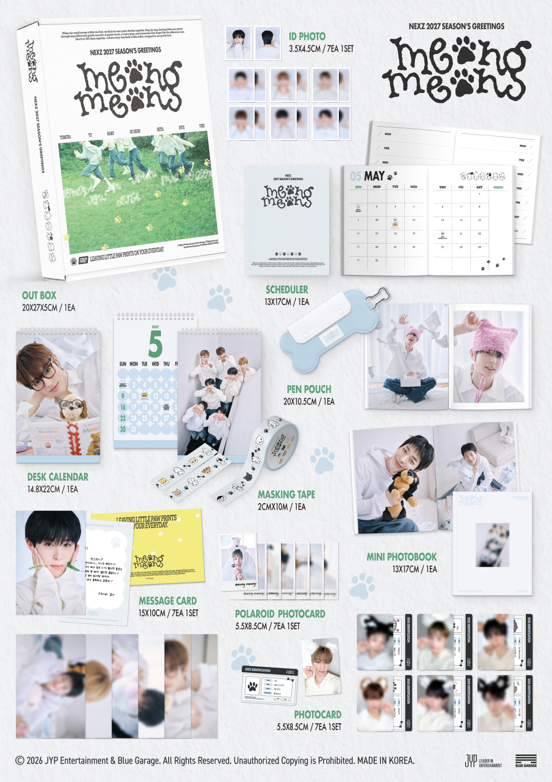 NEXZ - MEONG MEONG 2027 Season's Greetings + POB