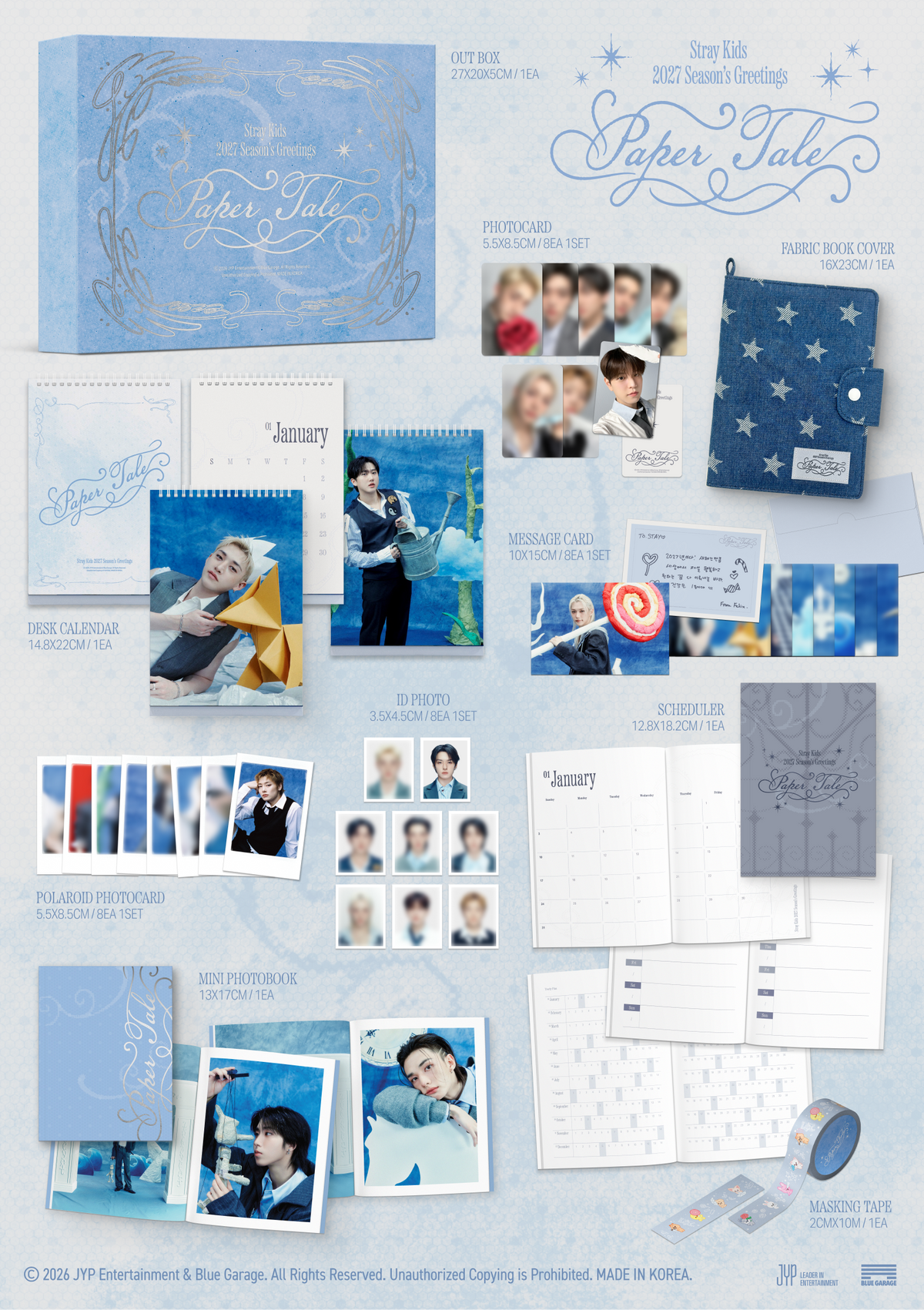 STRAY KIDS - PAPER TALE 2027 Season's Greetings + POB