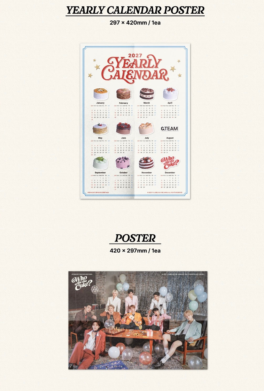 ＆TEAM - WHO ATE THE CAKE? 2027 Season's Greetings
