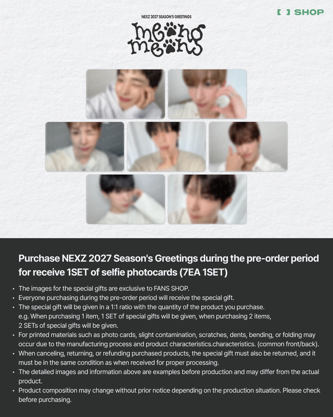 NEXZ - MEONG MEONG 2027 Season's Greetings + POB