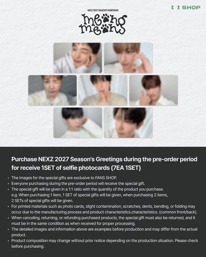 NEXZ - MEONG MEONG 2027 Season's Greetings + POB