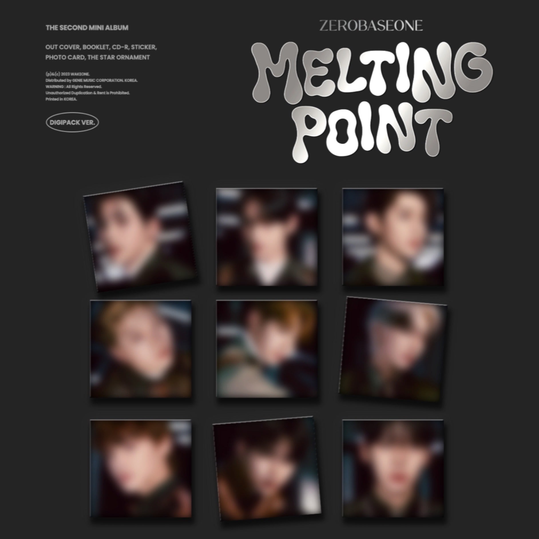 ZB1 ZEROBASEONE MELTING POINT 2e Mini Album (MYSTERIE ZB1 ZEROBASEONE MELTING POINT 2e Mini Album (MYSTERIE