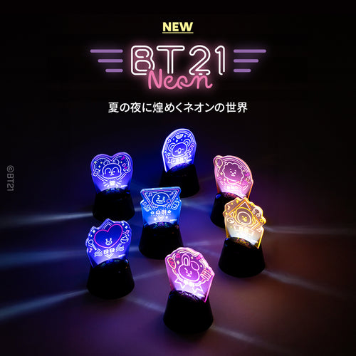 BT21 JAPAN Official NEON Light Up Acrylic Stand