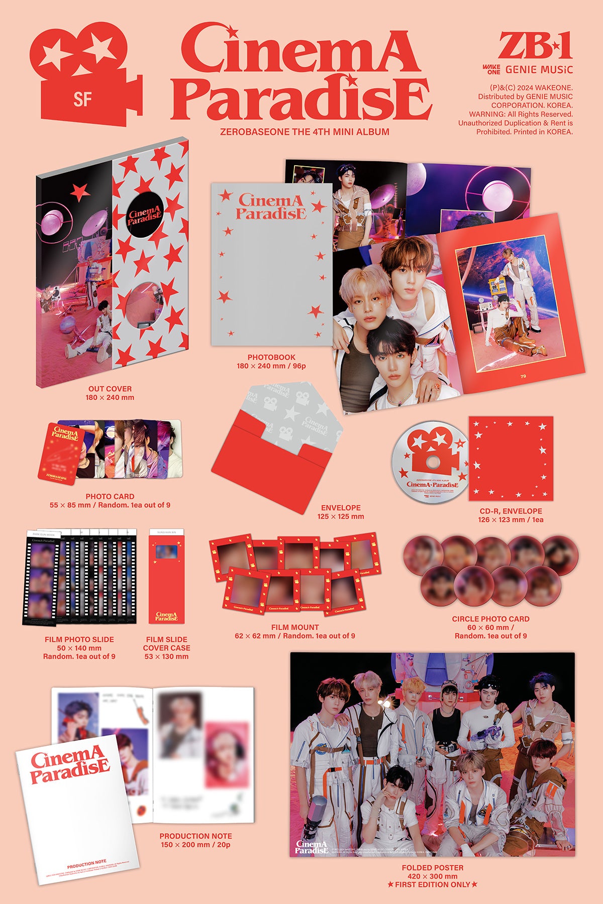 ZEROBASEONE ZB1 - CINEMA PARADISE 4th Mini Album – K-STAR